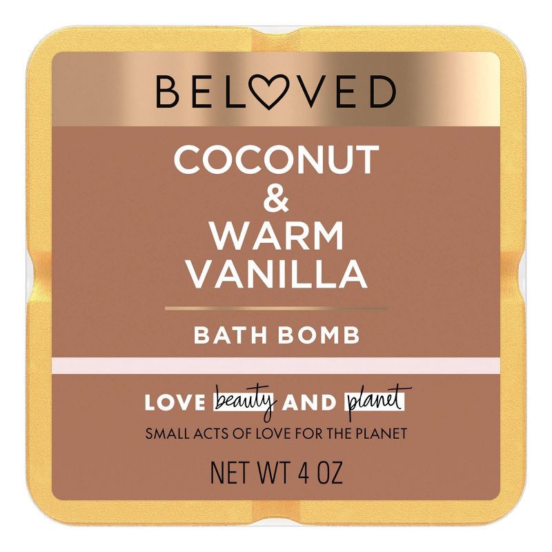 slide 2 of 8, Beloved Coconut & Warm Vanilla Bath Bomb 4oz, 4 oz