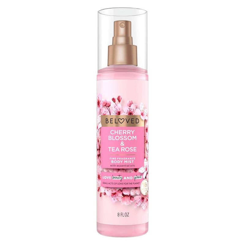 slide 2 of 8, Beloved Cherry Blossom & Tea Rose Body Mist 8oz, 8 oz