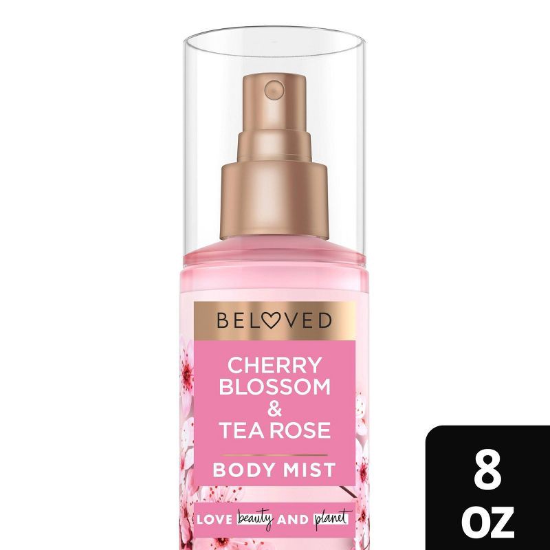 slide 1 of 8, Beloved Cherry Blossom & Tea Rose Body Mist 8oz, 8 oz