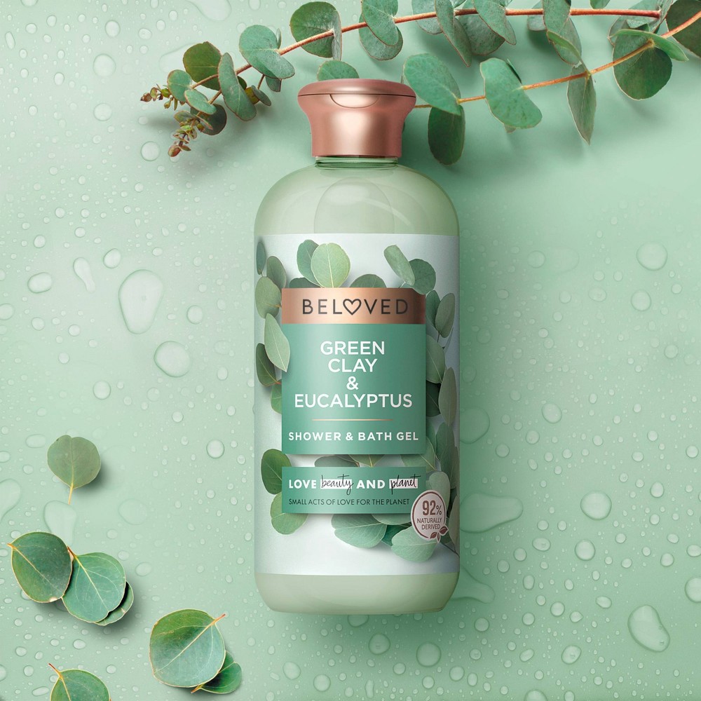 slide 5 of 8, Beloved Green Clay & Eucalyptus Shower & Bath Gel Body Wash - 11.8 fl oz, 11.8 fl oz