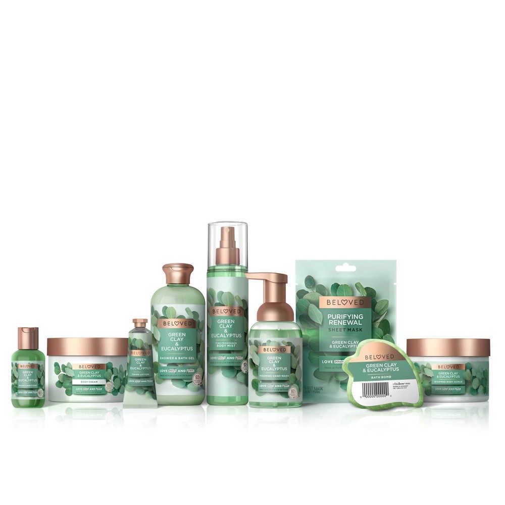 slide 8 of 8, Beloved Green Clay & Eucalyptus Shower & Bath Gel Body Wash - 11.8 fl oz, 11.8 fl oz