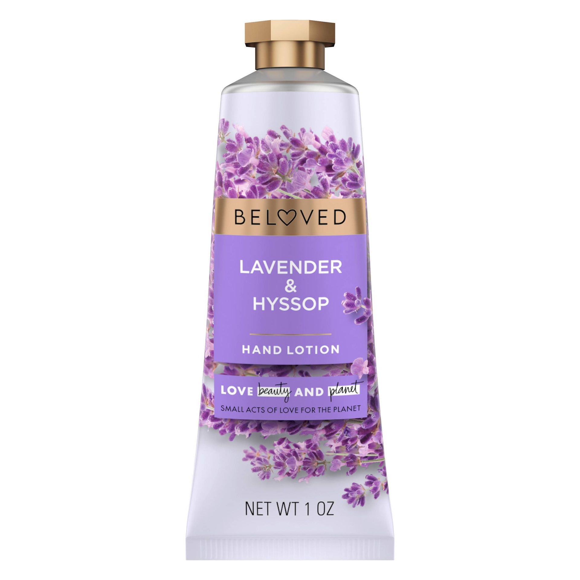 slide 1 of 8, Beloved Lavender & Hyssop Hand Cream Lotion, 1 oz