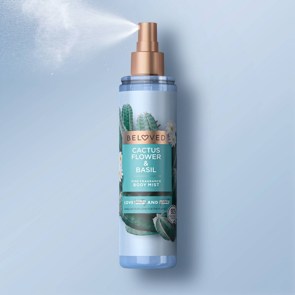 slide 6 of 8, Beloved Cactus Flower & Basil Body Mist, 8 fl oz