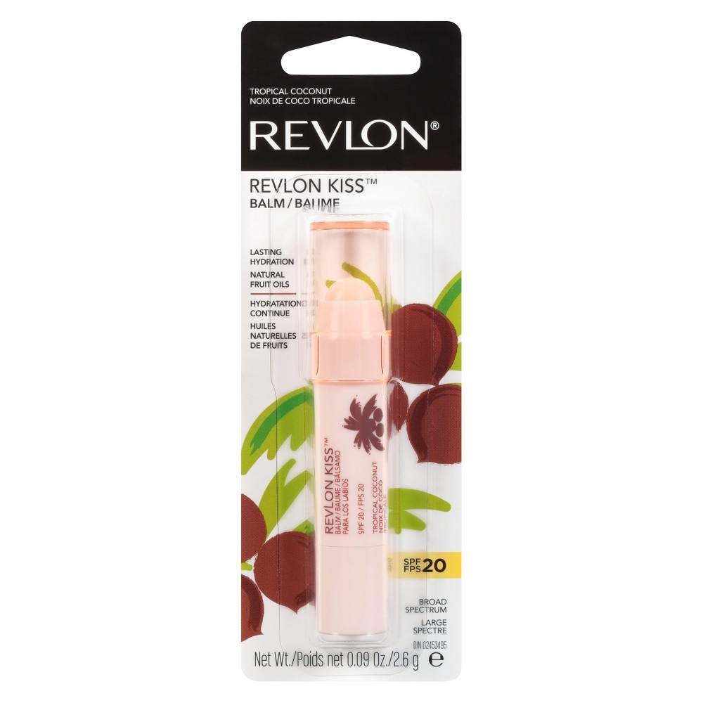 slide 4 of 5, Revlon Kiss Lip Balm with SPF 010 Tropical Coconut - 0.09oz, 0.09 oz