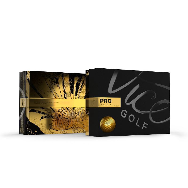 Vice Golf Vice Pro Plus Golf Balls Gold - 12pk 12 ct | Shipt