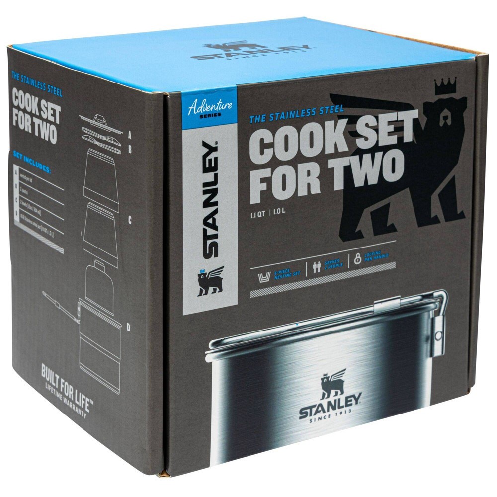 Adventure Stainless Steel Cook Set For Two, 1.1 QT