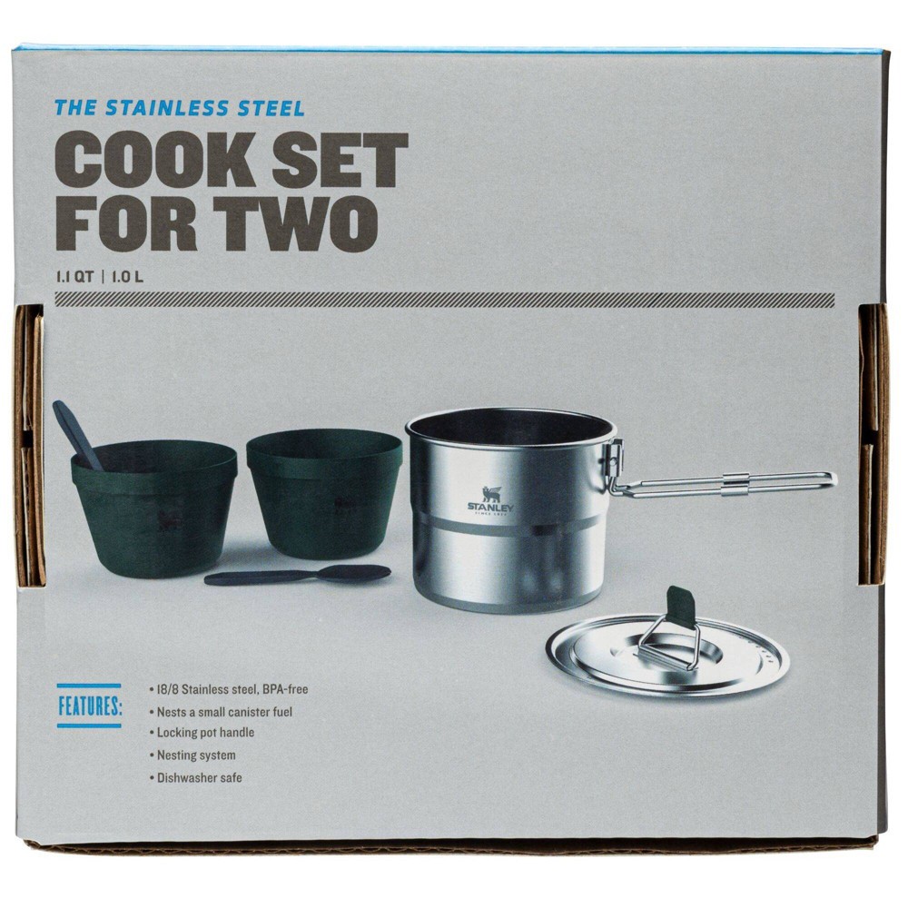 Adventure Stainless Steel Cook Set For Two, 1.1 QT