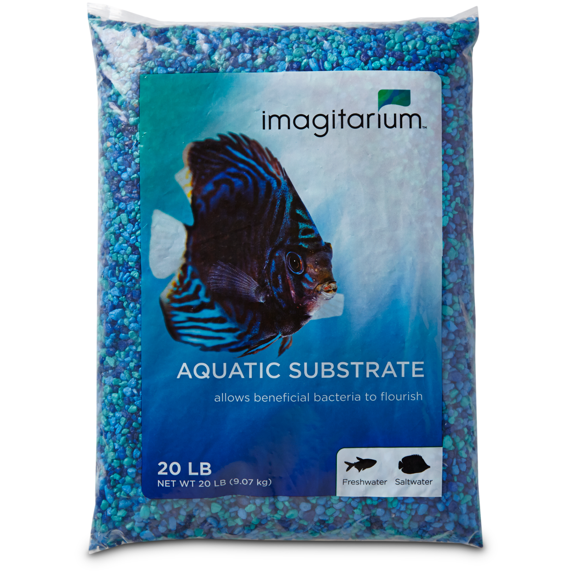 slide 1 of 1, Imagitarium Blue Jean Aquarium Gravel, 20 lb