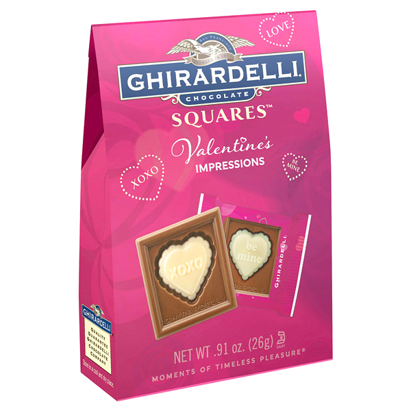 slide 1 of 1, Ghirardelli Valentine's Milk & White Limited Edition XS Bag, 0.91 oz