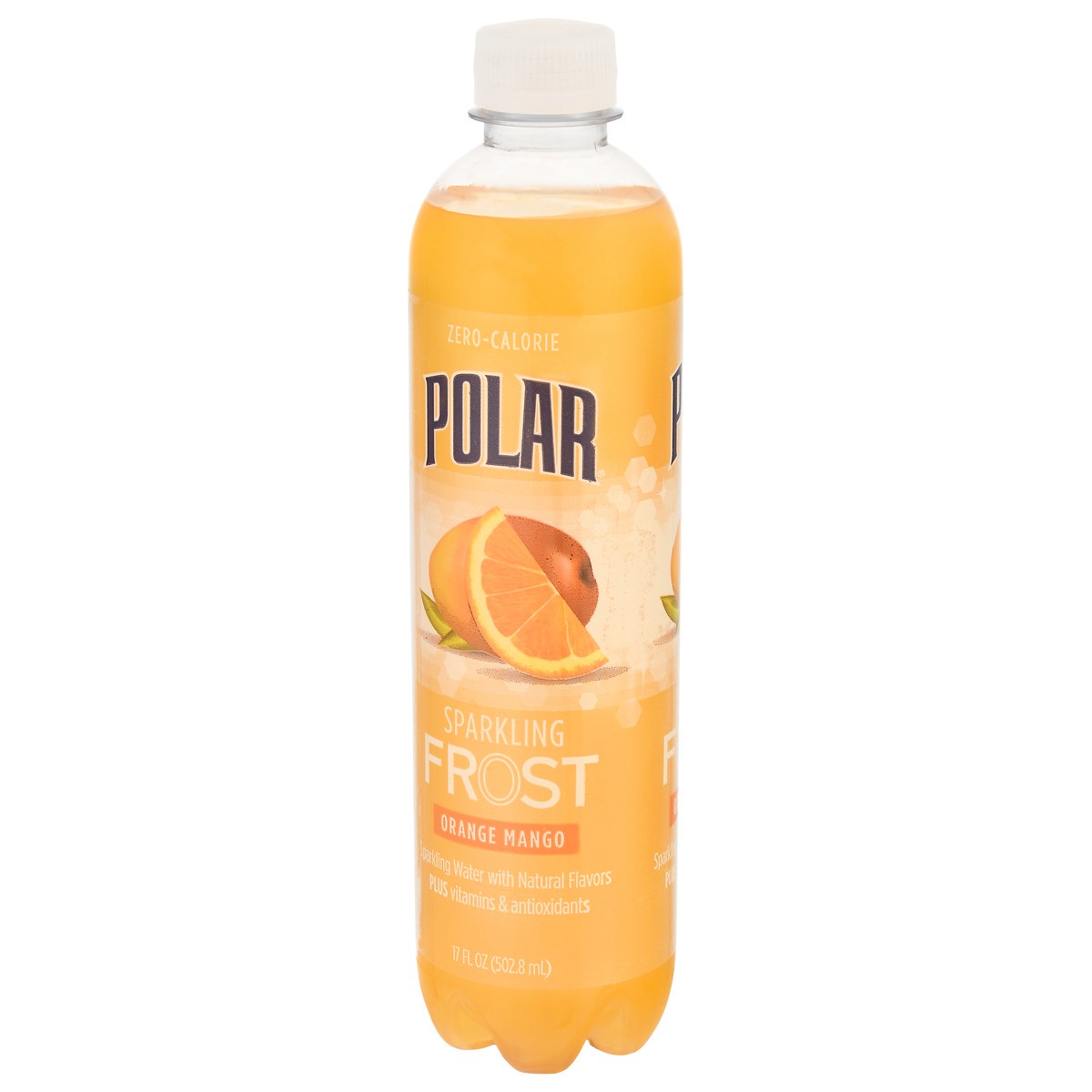 slide 6 of 9, Polar Frost Zero-Calorie Orange Mango Sparkling Water - 17 fl oz, 17 fl oz