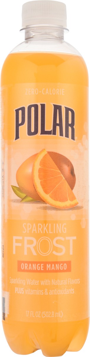 slide 1 of 9, Polar Frost Zero-Calorie Orange Mango Sparkling Water 17 fl oz Bottle, 17 fl oz