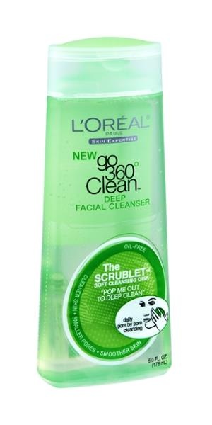 slide 1 of 1, L'Oréal L'Oreal Go 360 Clean Deep Facial Cleanser With Scrublet, 6 oz