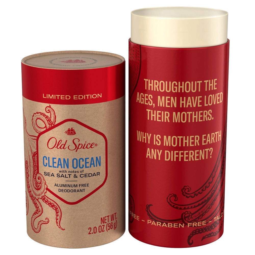 slide 2 of 4, Old Spice Sustainable Packaging Men's Deodorant Clean Waters - 2oz, 2 oz