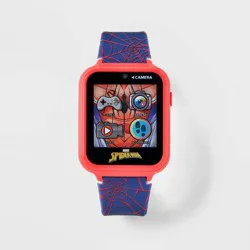 Kids' Marvel Spider-Man Interactive Watch - Blue/Red: Digital Display, Alarm, Timer, Calculator