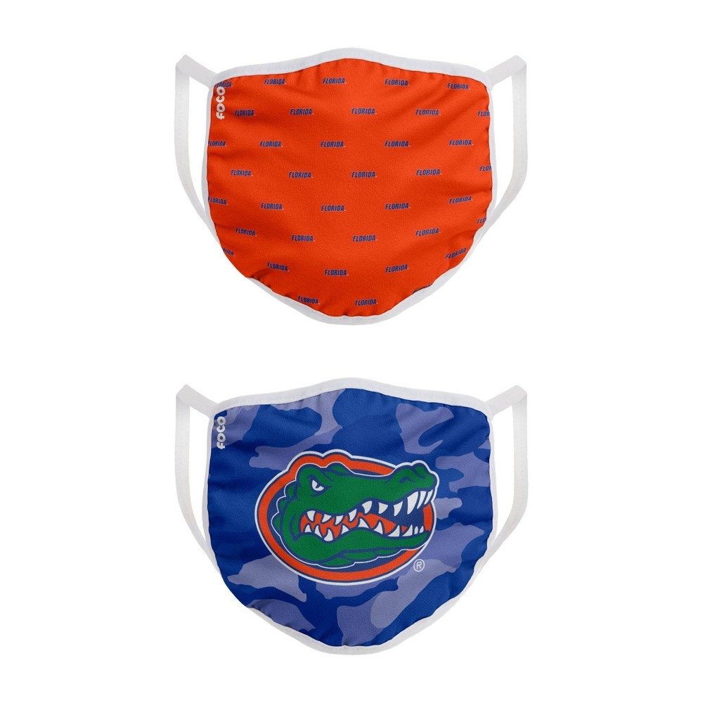 slide 2 of 3, NCAA Florida Gators Adult Face Covering, 2 ct