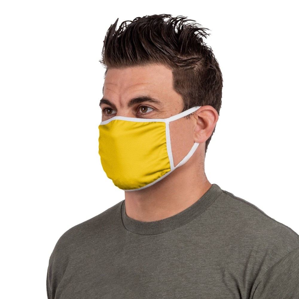 slide 3 of 3, NCAA Michigan Wolverines Adult Face Covering, 2 ct