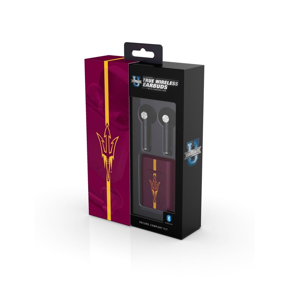 slide 2 of 3, NCAA Arizona State Sun Devils True Wireless Bluetooth Stem Earbuds, 1 ct