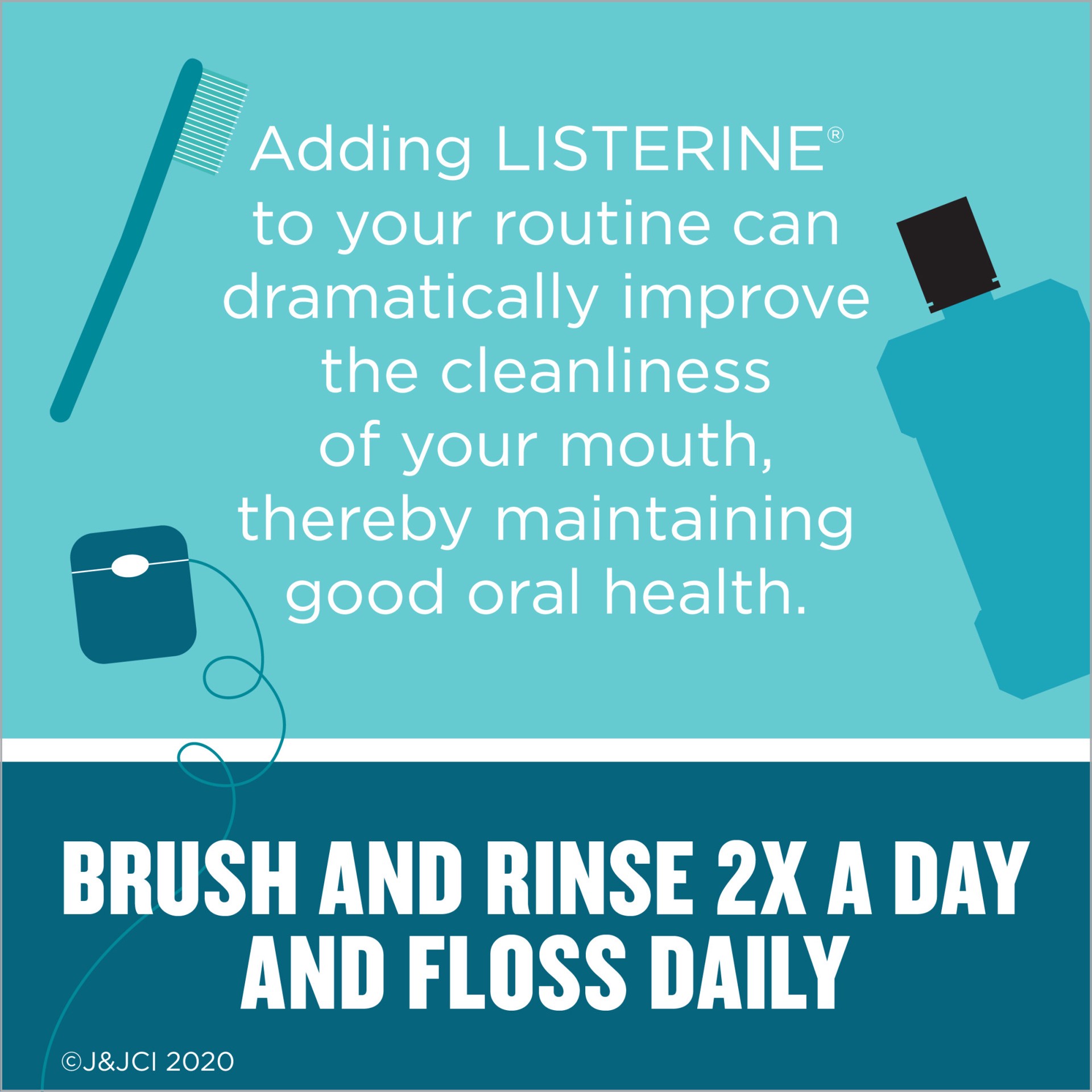 slide 2 of 2, Listerine Floss Uc Mint, 30 yd