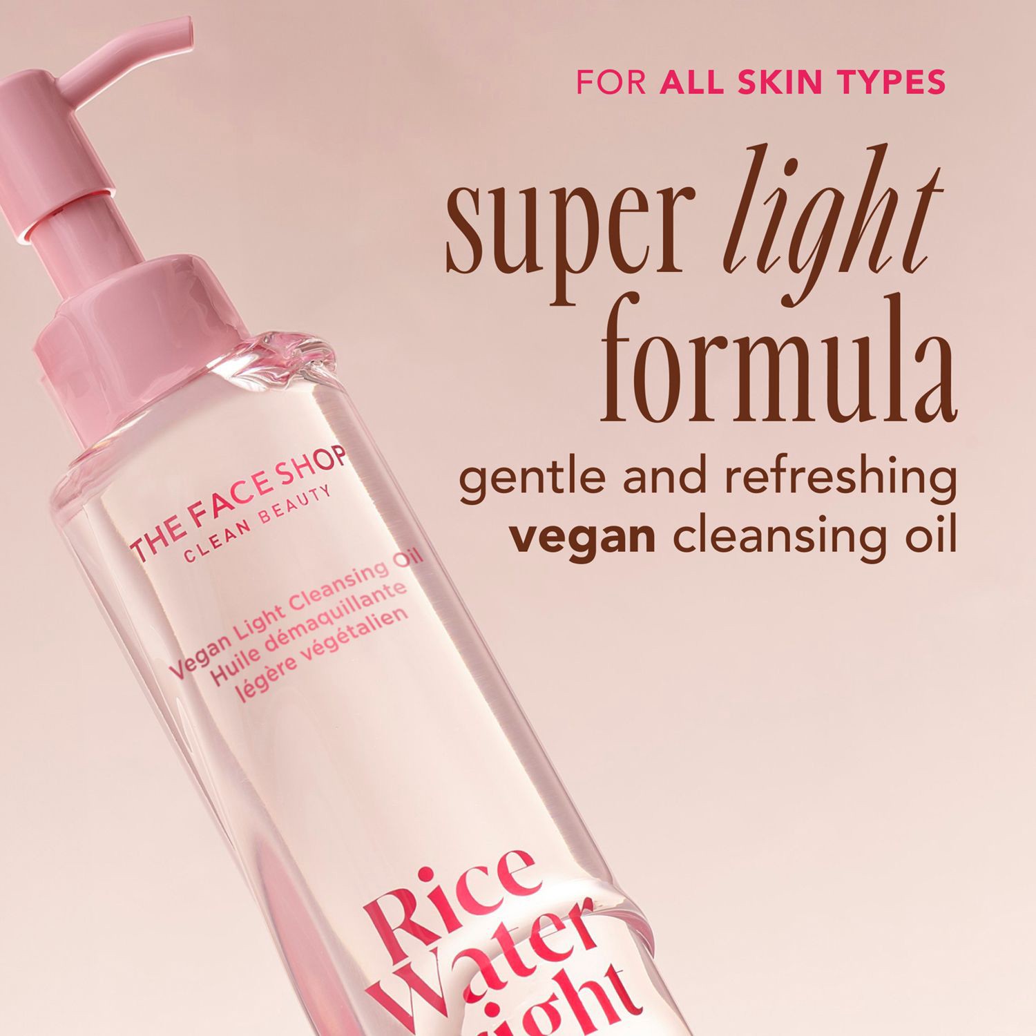 slide 2 of 7, THE FACE SHOP Rice Water Bright Light Cleansing Oil, 5 oz