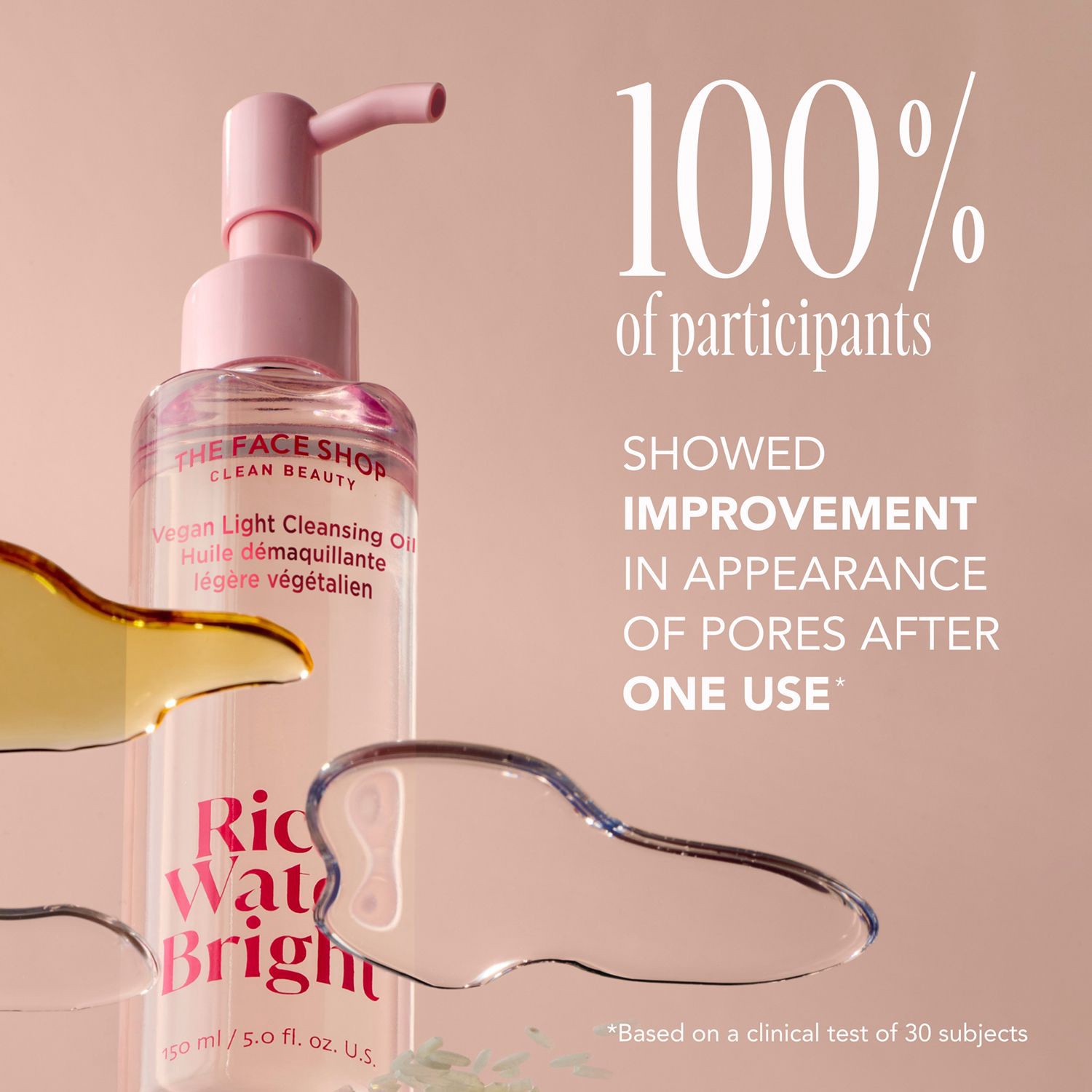 slide 3 of 7, THE FACE SHOP Rice Water Bright Light Cleansing Oil, 5 oz