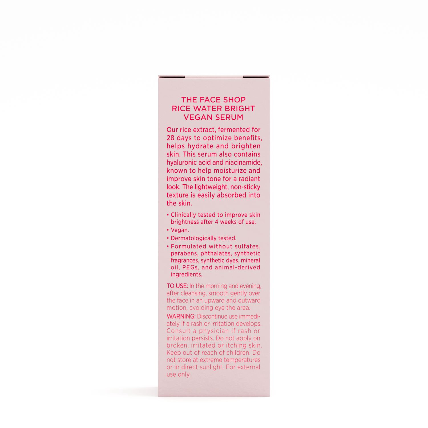slide 8 of 9, THE FACE SHOP Rice Water Bright Vegan Serum, 1 oz