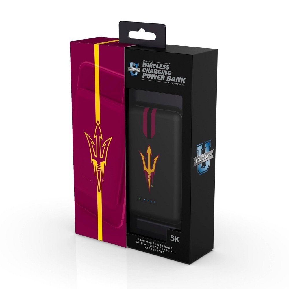 slide 2 of 3, NCAA Arizona State Sun Devils 5000mAh Wireless Charging Power Bank, 1 ct