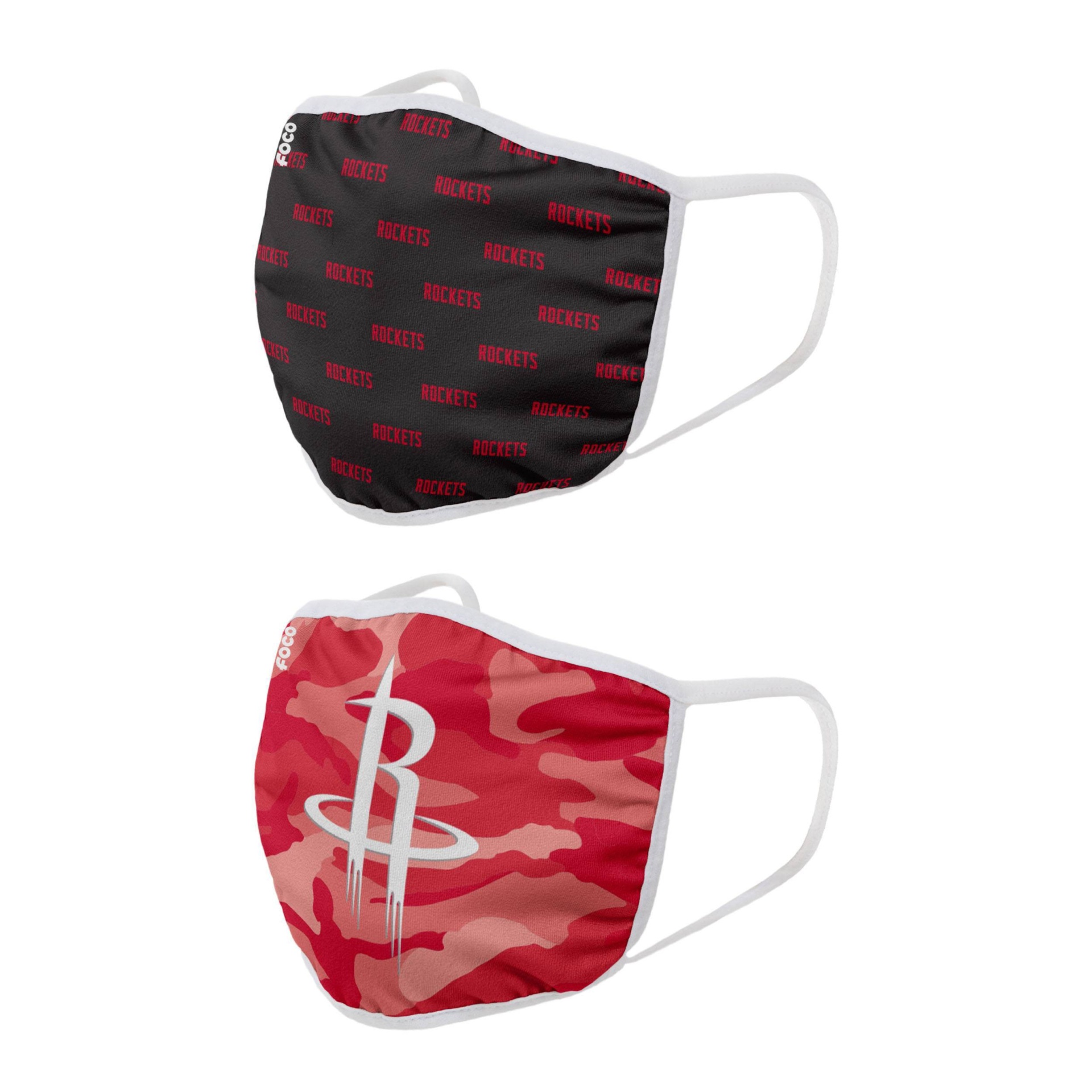 slide 1 of 3, NBA Houston Rockets Adult Face Covering, 2 ct