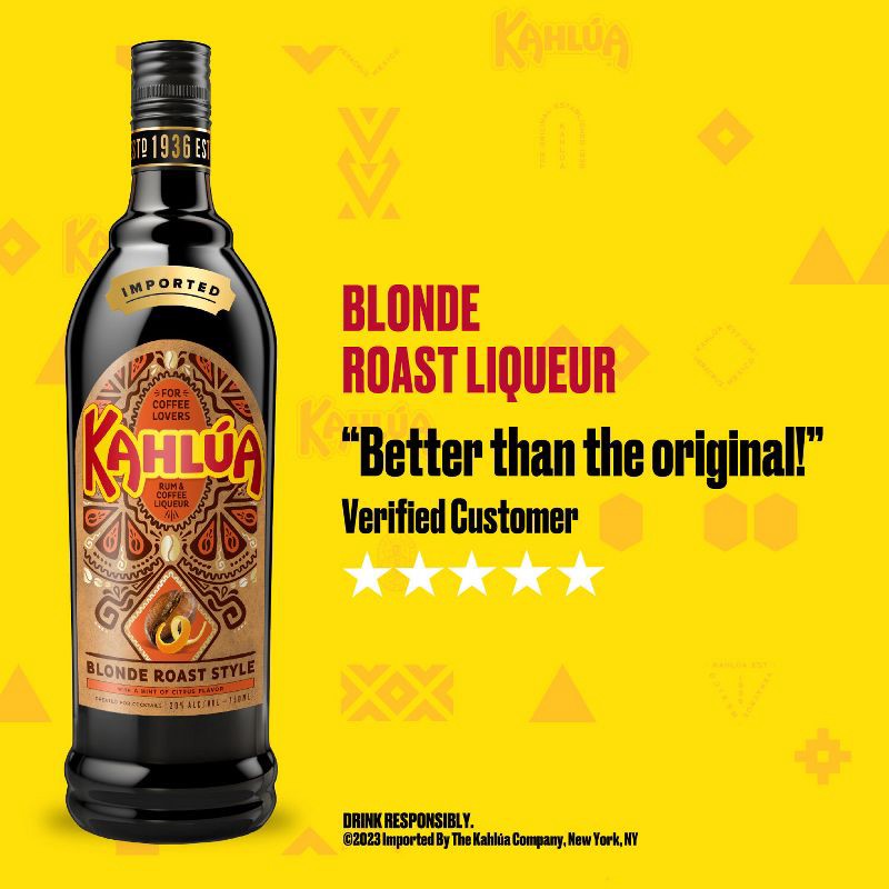 slide 4 of 6, Kahlua Blonde Roast Style Rum & Coffee Liqueur - 750ml Bottle, 750 ml