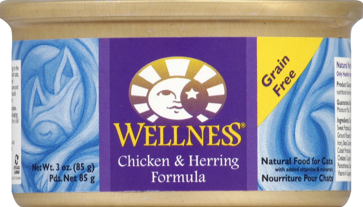 slide 1 of 5, Wellness Food for Cats 3 oz, 3 oz