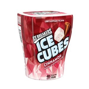 slide 1 of 1, Ice Breakers Ice Cubes Sugar Free Gum, Cinnamon, 40 Pieces, 3.24 Oz, 3.24 oz