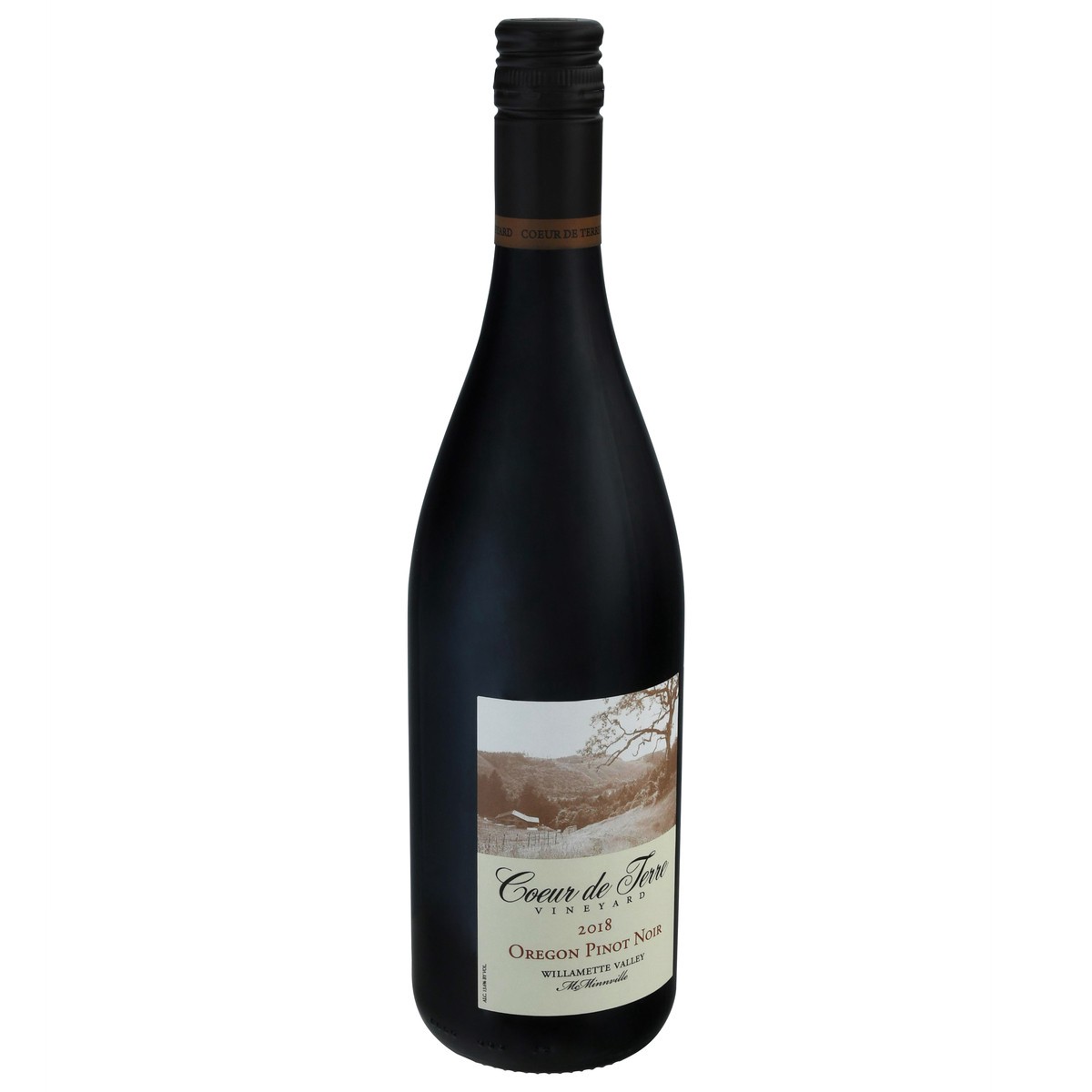 slide 9 of 12, Coeur de Terre Willamette Valley Oregon Pinot Noir 750 ml Bottle, 750 ml