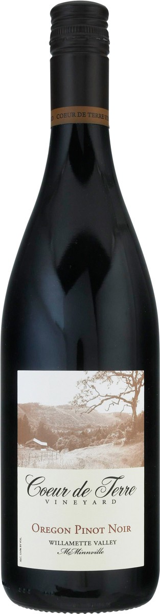 slide 4 of 12, Coeur de Terre Willamette Valley Oregon Pinot Noir 750 ml Bottle, 750 ml