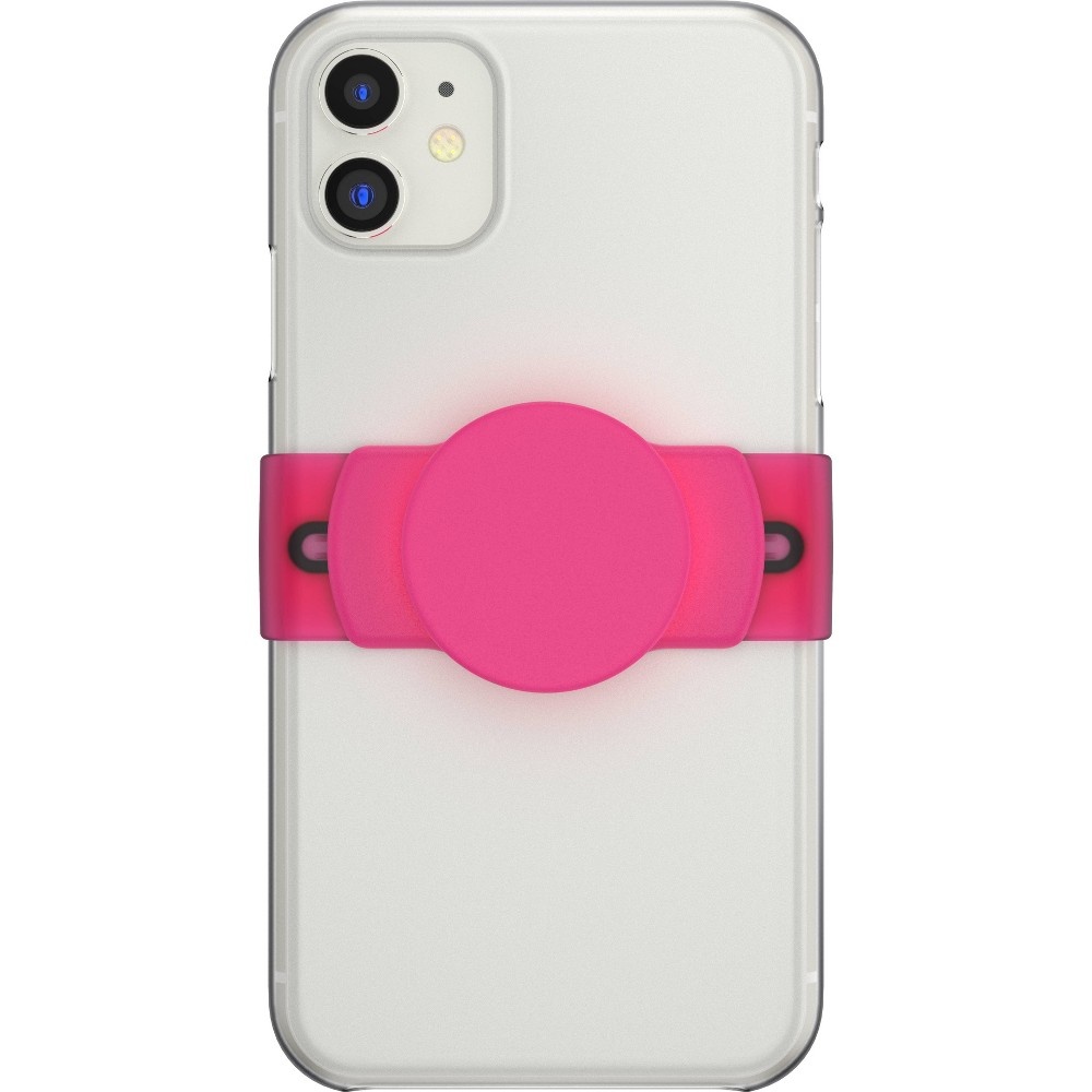 slide 2 of 7, PopSockets PopGrip Slide Stretch - Neon Pink, 1 ct