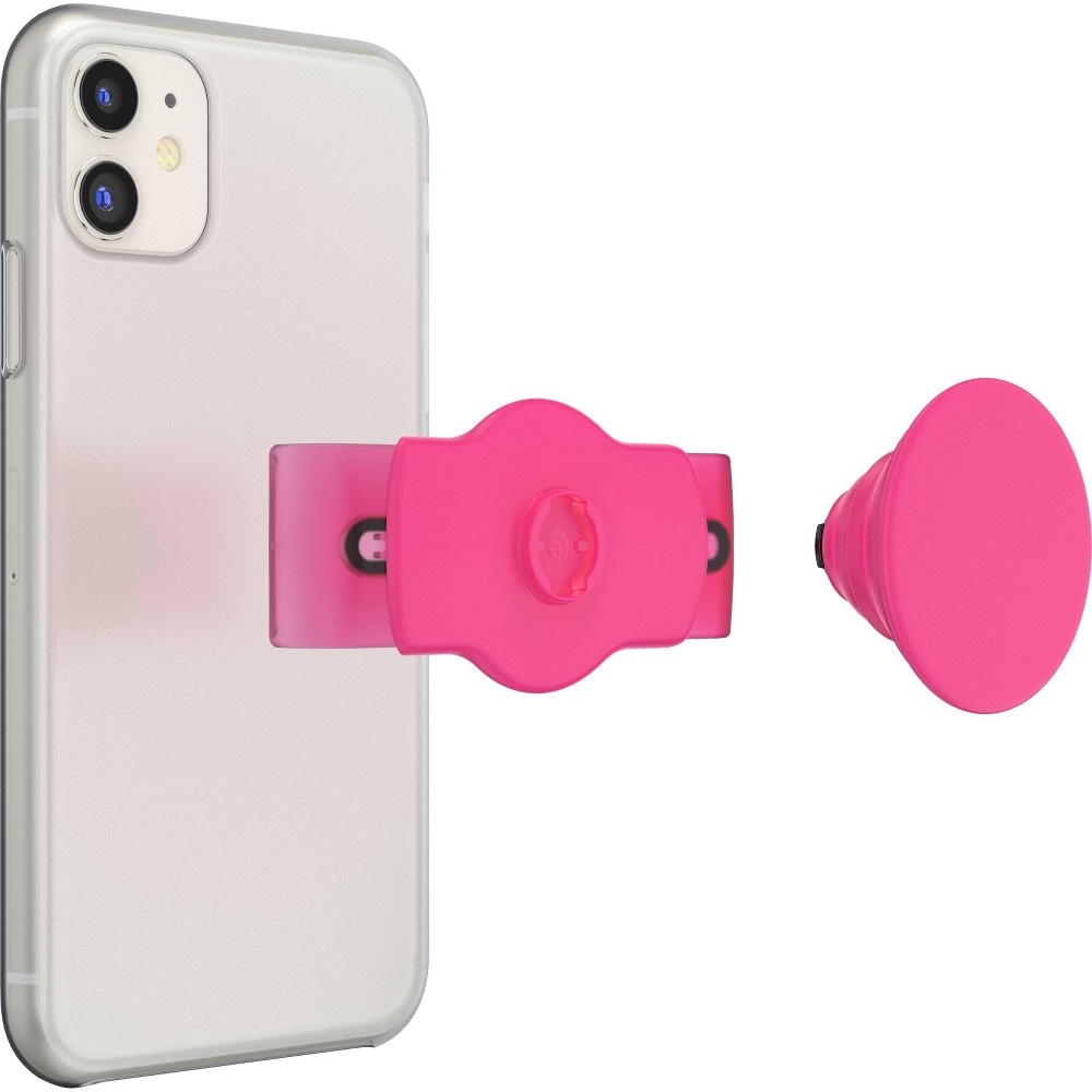 slide 6 of 7, PopSockets PopGrip Slide Stretch - Neon Pink, 1 ct