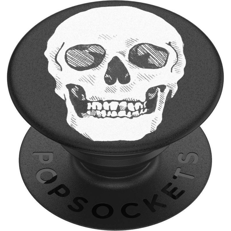 slide 1 of 1, PopSockets PopGrip Cell Phone Grip & Stand - Shaky Bones White, 1 ct