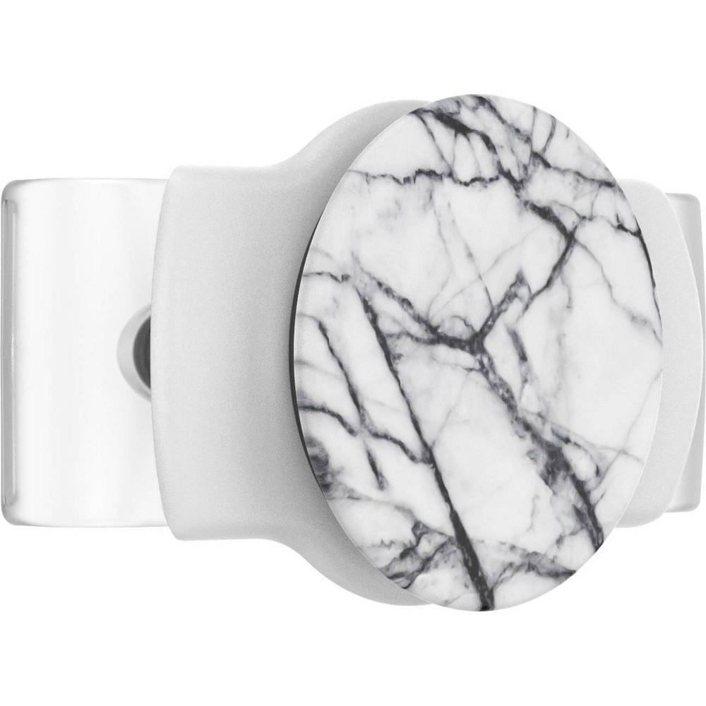 slide 7 of 7, PopSockets PopGrip Slide Stretch - Dove White Marble, 1 ct