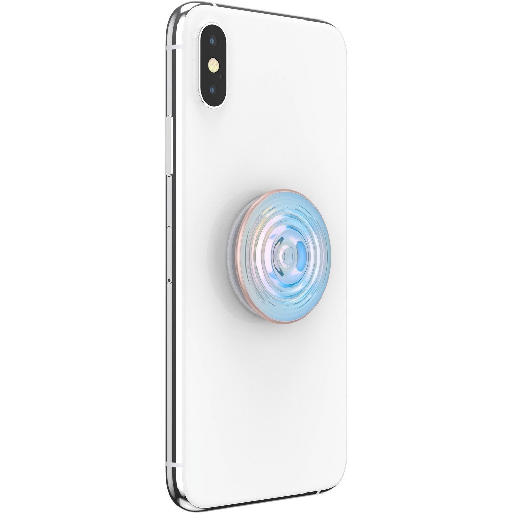 slide 5 of 5, PopSockets PopGrip Cell Phone Grip & Stand - Ripple Opal Blue, 1 ct