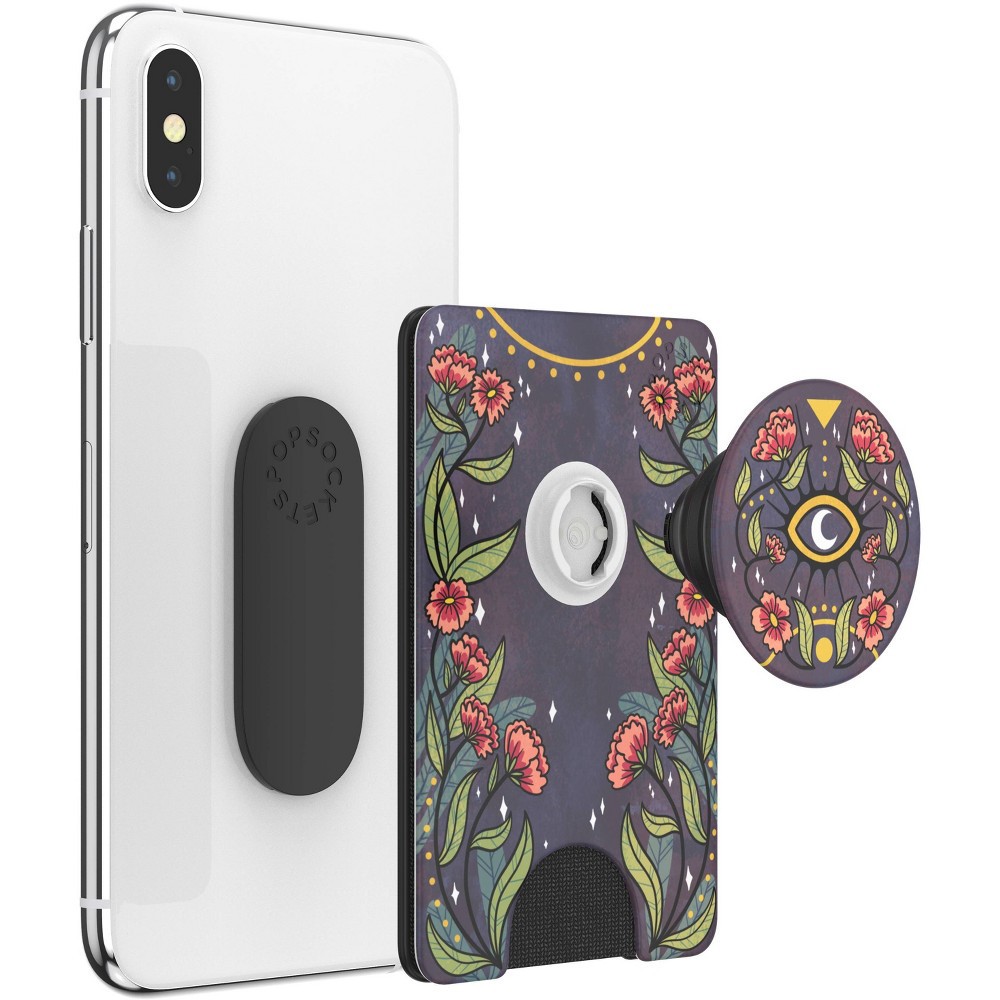 slide 2 of 5, PopSockets PopWallet with PopGrip Cell Phone Grip & Stand - Floral Bohemian, 1 ct