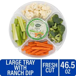 Veggie Tray with Ranch Dip, 46.5 oz