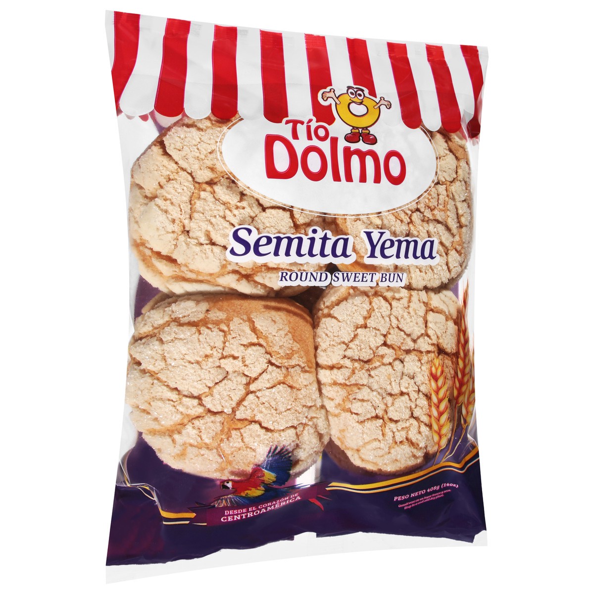 slide 8 of 13, Tio Dolmo Round Sweet Bun 408 g, 14 oz