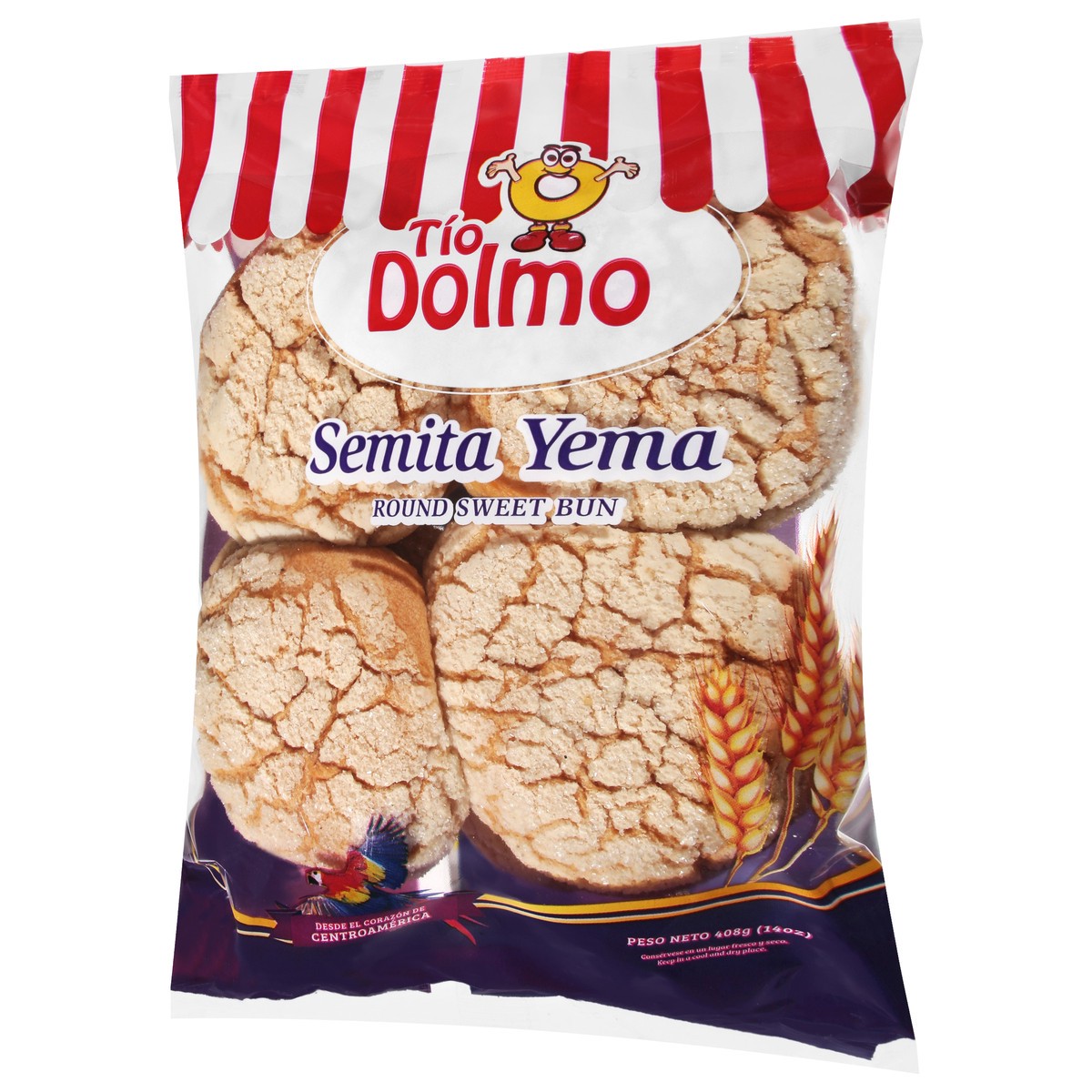 slide 5 of 13, Tio Dolmo Round Sweet Bun 408 g, 14 oz