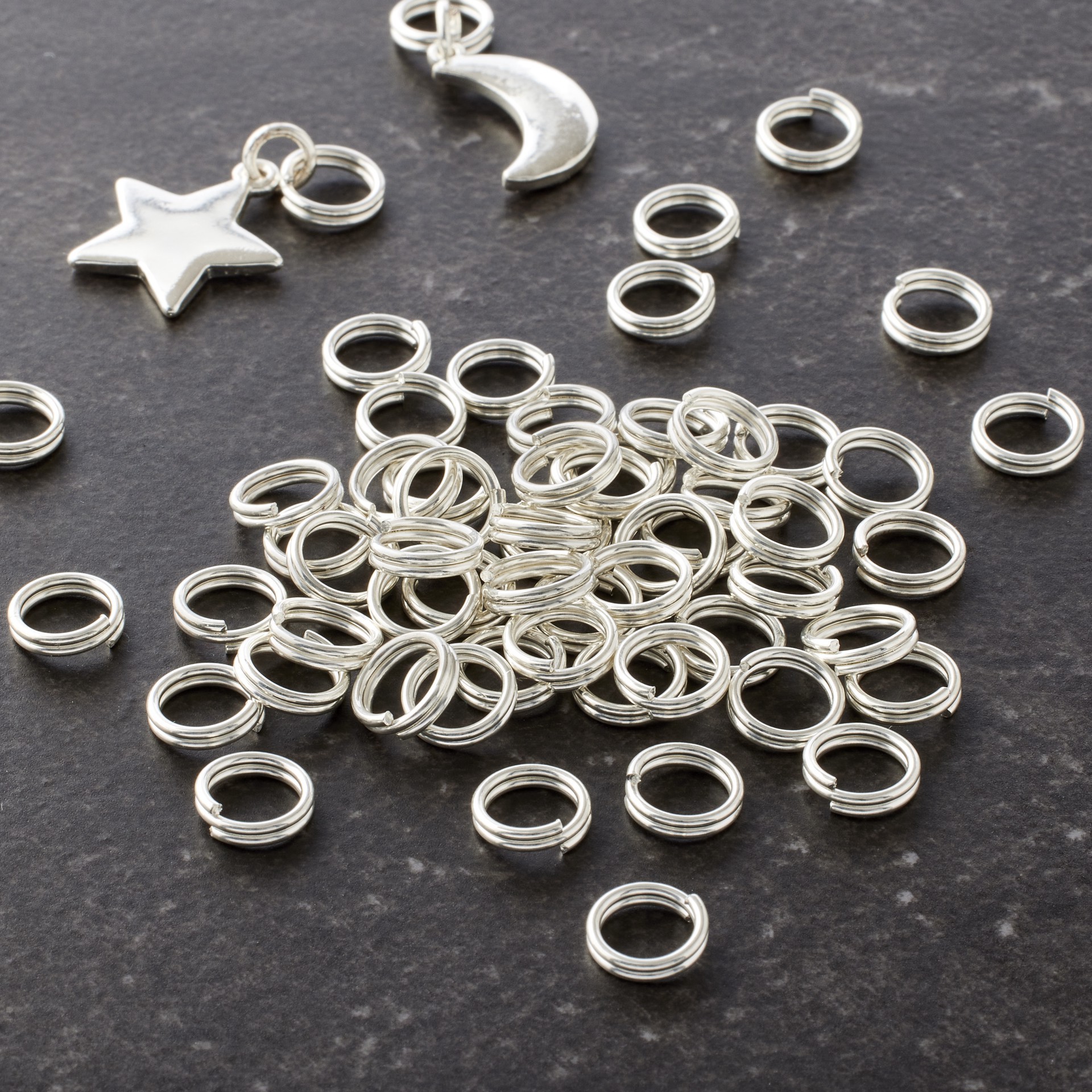 slide 2 of 2, Split Rings By Bead Landing, 9mm, 9 mm