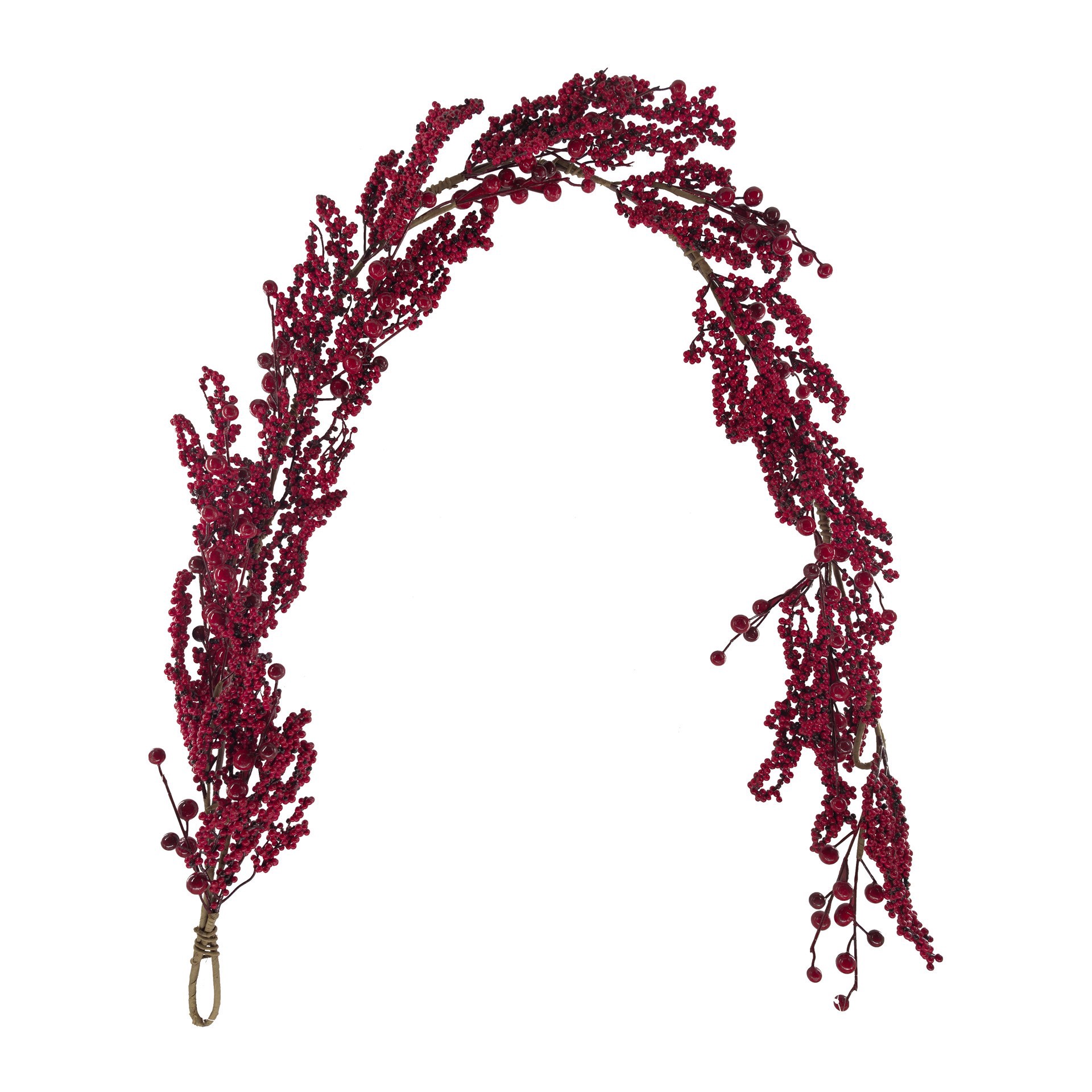 slide 2 of 3, 6ft. Red Berry Garland By Ashland, 6 ft