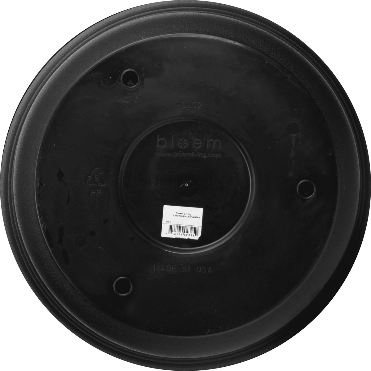 slide 10 of 10, Bloem 14 Inches Saturn Black Planter 1 ea, 14 in