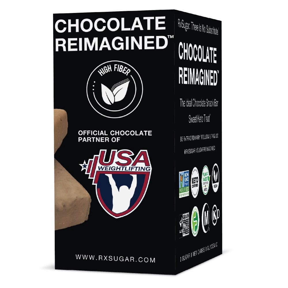 slide 2 of 4, RxSugar Vanilla Creme Swealthy Snax, Diabetes & Keto Friendly, Sugar-Free Candy Bars, 8 bars