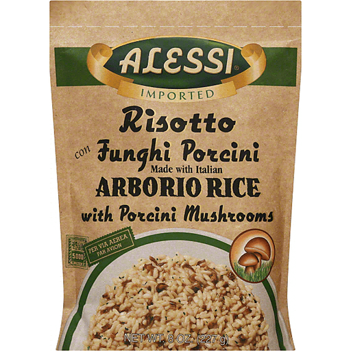 slide 2 of 2, Alessi Premium Risotto with Porcini Mushrooms, 8 oz