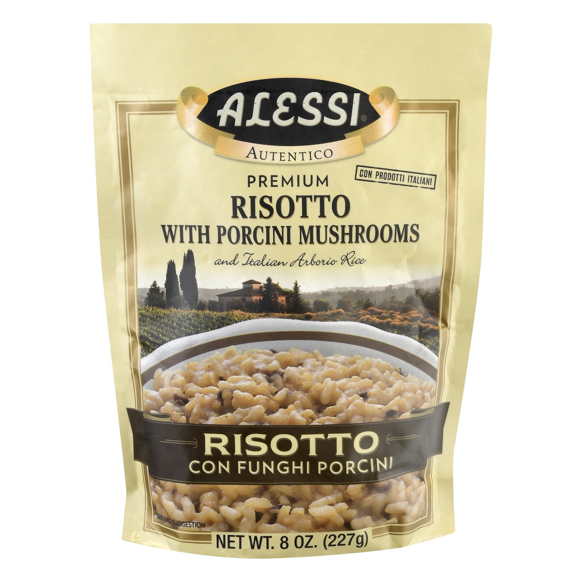 slide 1 of 1, Alessi Premium Risotto with Porcini Mushrooms, 8 oz