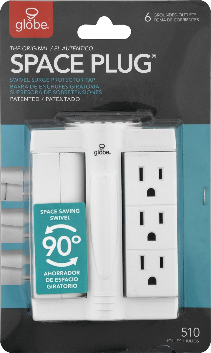 slide 7 of 10, Globe Space Plug The Original Grounded Outlets 1 ea, 1 ea