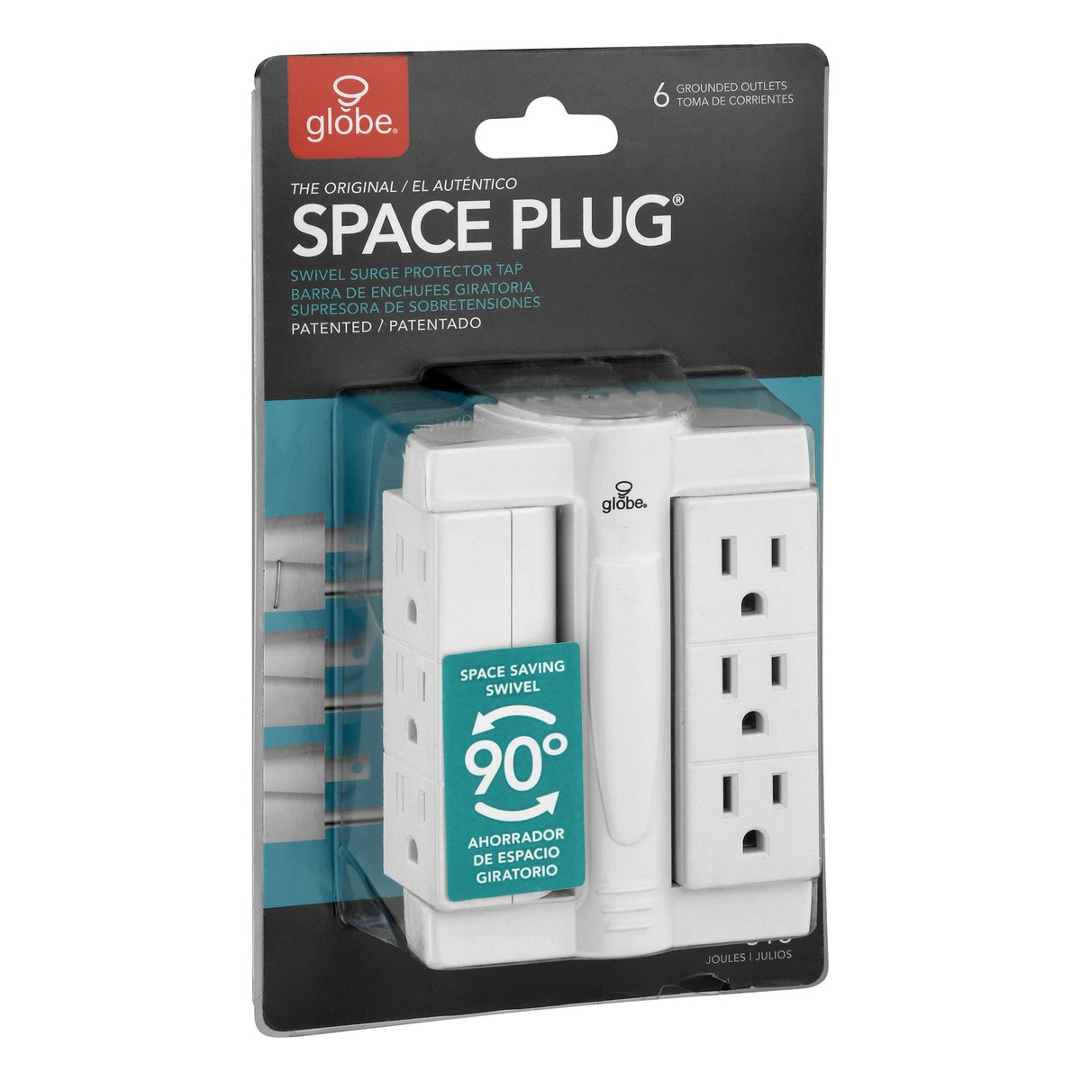 slide 8 of 10, Globe Space Plug The Original Grounded Outlets 1 ea, 1 ea