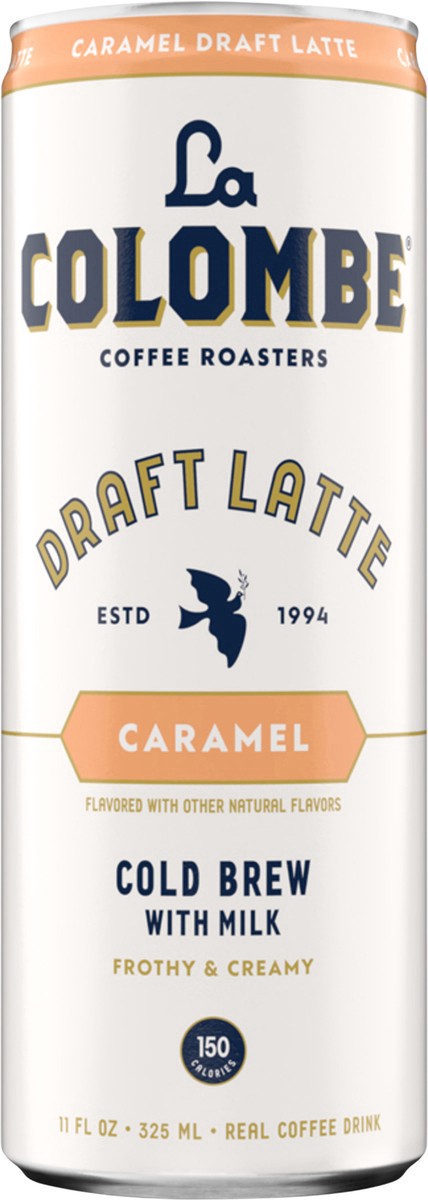 slide 6 of 12, La Colombe Coffee Roasters La Colombe Coffee, Caramel Draft Latte, 11 fl oz Cans, 11 fl oz